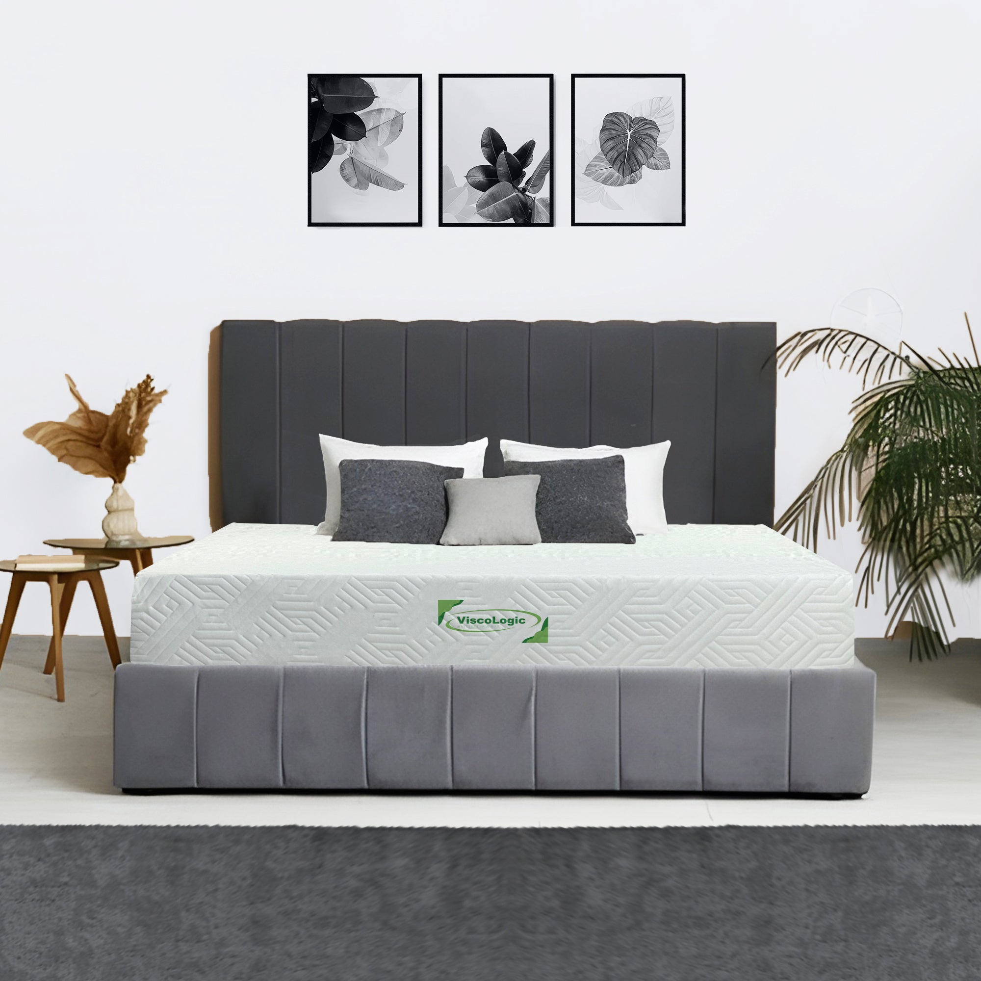 Gel Infused Reversible Foam Mattress in a Box Medium Firm Cooling Pressure Relief Twin Full Queen King - Made in Canada