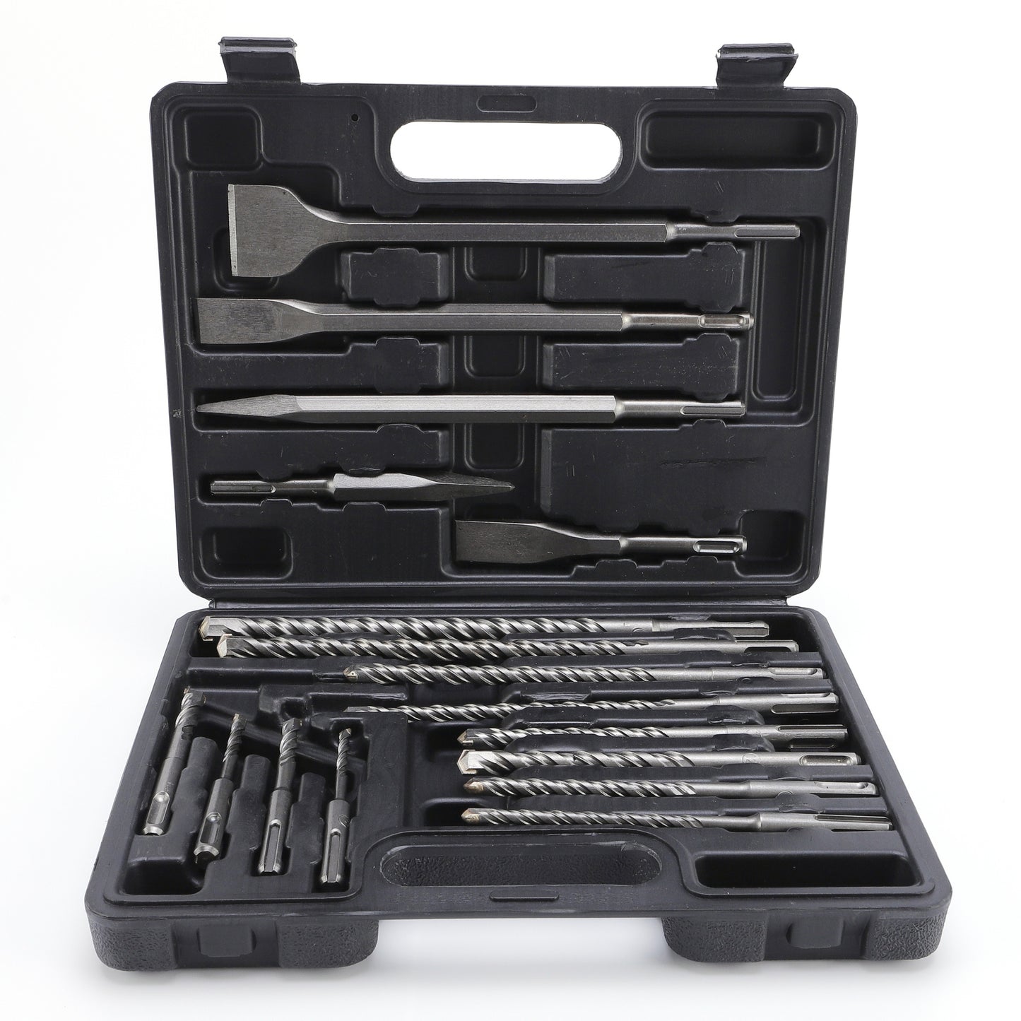17-Piece SDS Plus Hammer Drill Bits & Chisel Set with Storage Case – Masonry Concrete Stone Brick Hole Drilling Tool Kit for Rotary Hammer Drills | ShopVora CA