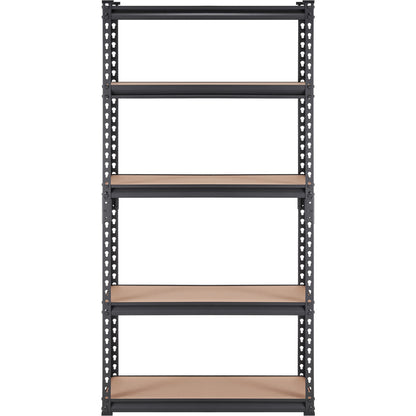 VEVOR 5-Tier Adjustable Storage Shelving Unit 2000 lbs – Heavy Duty Metal Garage Shelves, 2-in-1 Convertible Utility Rack, Rust-Proof SPCC Steel, 30"x12"x60" or 36"x18"x72", for Garage, Pantry, Basement & Laundry
