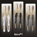 GLORYIN [6Pcss Travel Set] [6Pcss Travel Set X 2] White Platinum Series Olive-Shaped Anti-Slip Handle Travel Essential Household, Adult, Couple, Soft Bristle Toothbrush