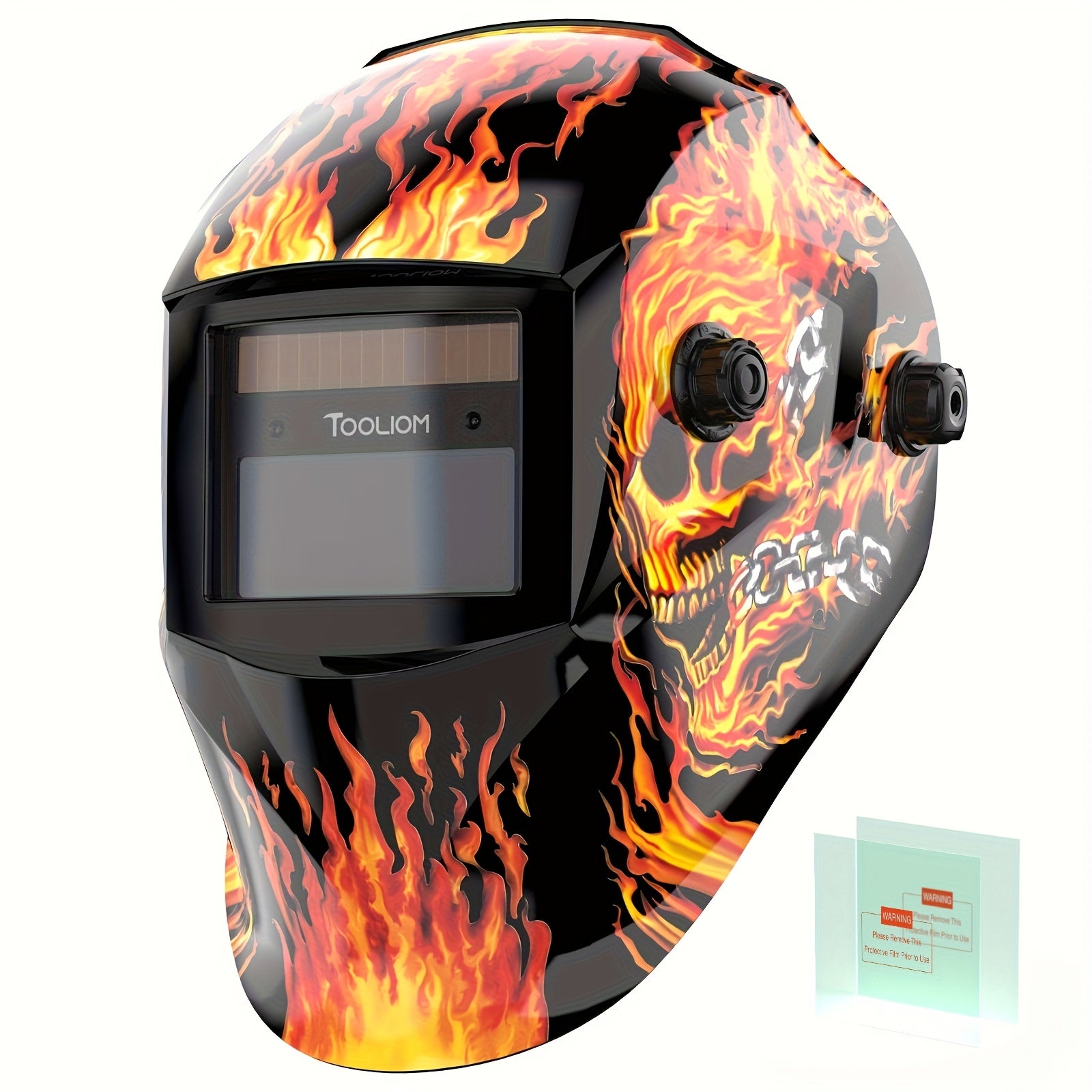 Auto Darkening Welding Helmet True Color Battery Powered – TIG MIG ARC Grinding Welding Hood with Wide Shade Lens for Professional & Home Welders