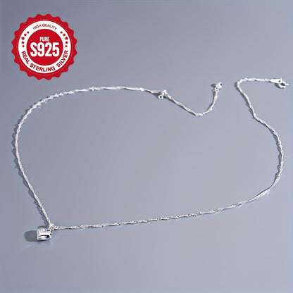 S925 Sterling Silver Heart Pendant Necklace – Nickel-Free, Safe for Sensitive Skin, Long-Lasting Everyday Necklace & Meaningful Gift for Loved Ones | ShopVora CA