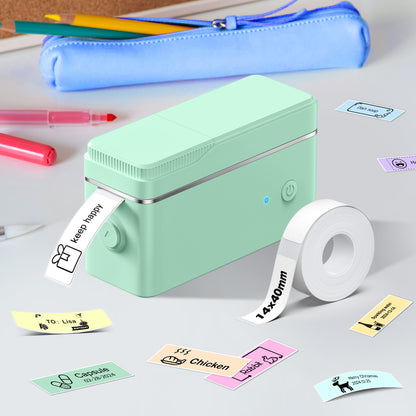Label Maker Machine with Tape Included, P31S Portable Bluetooth Thermal Printer, Wireless Sticker Labeler with 200+ Templates, for Office Home Kitchen School Organization – iOS & Android