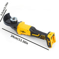 Electric Grinder, for Dewalt 20V MAX Batteries, Cordless Angle Grinder, High-speed Brushless Motor, 3 Adjustable Speeds, Compact Design, Ideal for Grinding And Polishing (battery And Saw Blade Not Included), Professional Polishing, Christmas Gift.