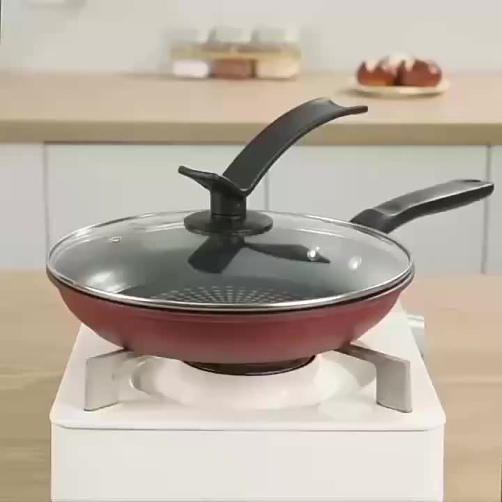 [Lightweight | Non-stick] 24-inch Lightweight Non-stick Cast Iron Frying Pan with Lid | Dishwasher Safe, Induction Cooktop Compatible, Smokeless, Suitable for Gas And Slick Stovetops | Perfect for Steaks, Pancakes, And Breakfast.