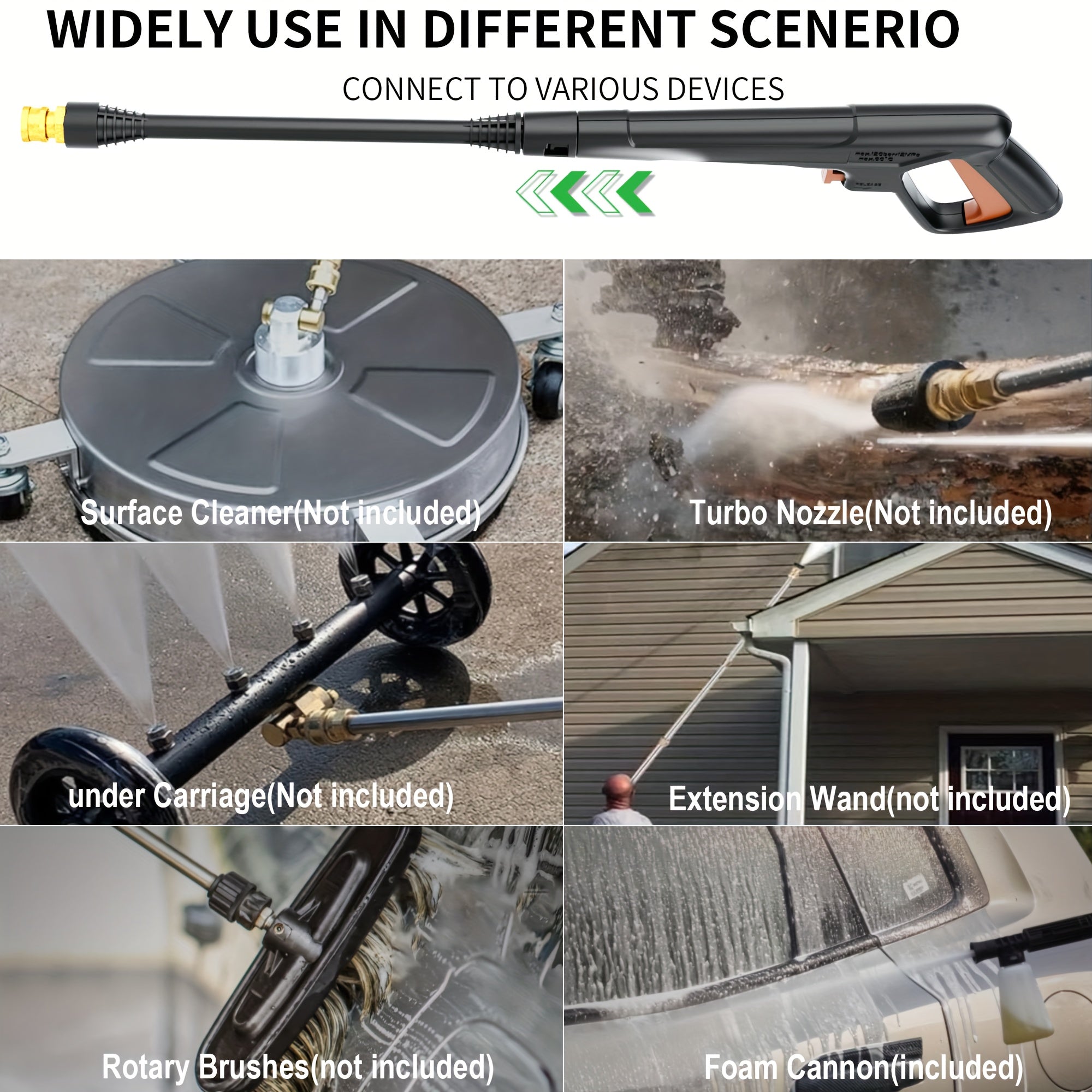 2025Upgraded Electric Pressure Washer, 4500 PSI 3.2 GPM Power Washer with 4 Quick Connect Nozzles, Inlet Hose & Filter& Foam Cannon for Cars/Fences/Driveways/Home Cleaning