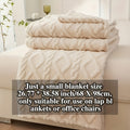 Oversized Throw Blanket for Sofa Bed Couch – Soft All-Season Nap Blanket for Home Office Camping, Small Throw Twin Queen, Khaki Green Gray Blue Pink Purple