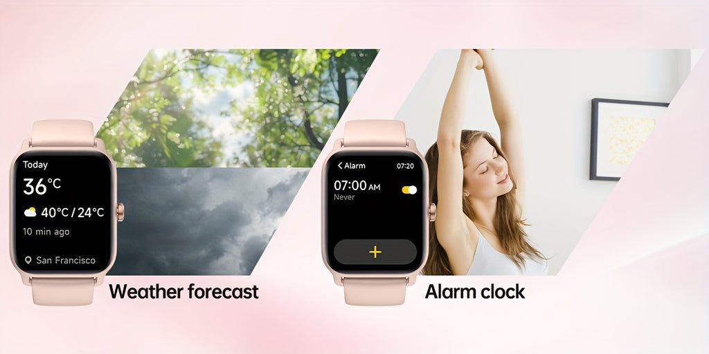 Mother'S Day Gift, FAWEIO Smartwatch For Women Men (Answer/Make Calls), 1.8" Full Touch HD Screen Smart Watch, Built-in Alexa, 100+ Sports Modes, WaterProof, Fitness Activity Tracker Pedometer, For IPhone & Android