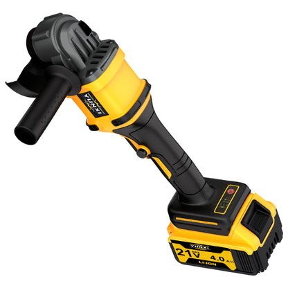 Rechargeable Angle Grinder Polisher Kit 2-in-1 Wireless Portable Power Tool for Metal Wood Car Repair – Cordless Grinding Polishing Machine, DIY & Auto Detailing Tool, Great Gift Idea