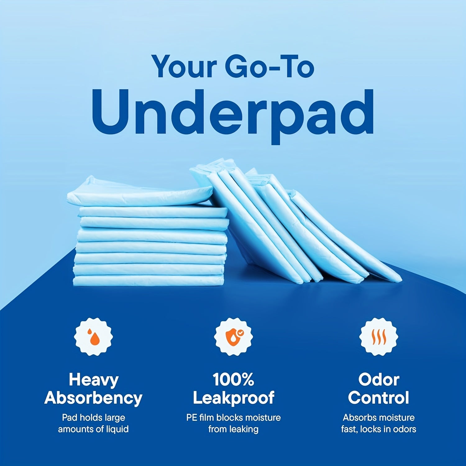 23.62*23.62inch Extra Large Thickened Disposable Adult Pad, Absorbent And Leak-proof Mattress, Suitable for Adults, Seniors, Postpartum Care And Pets
