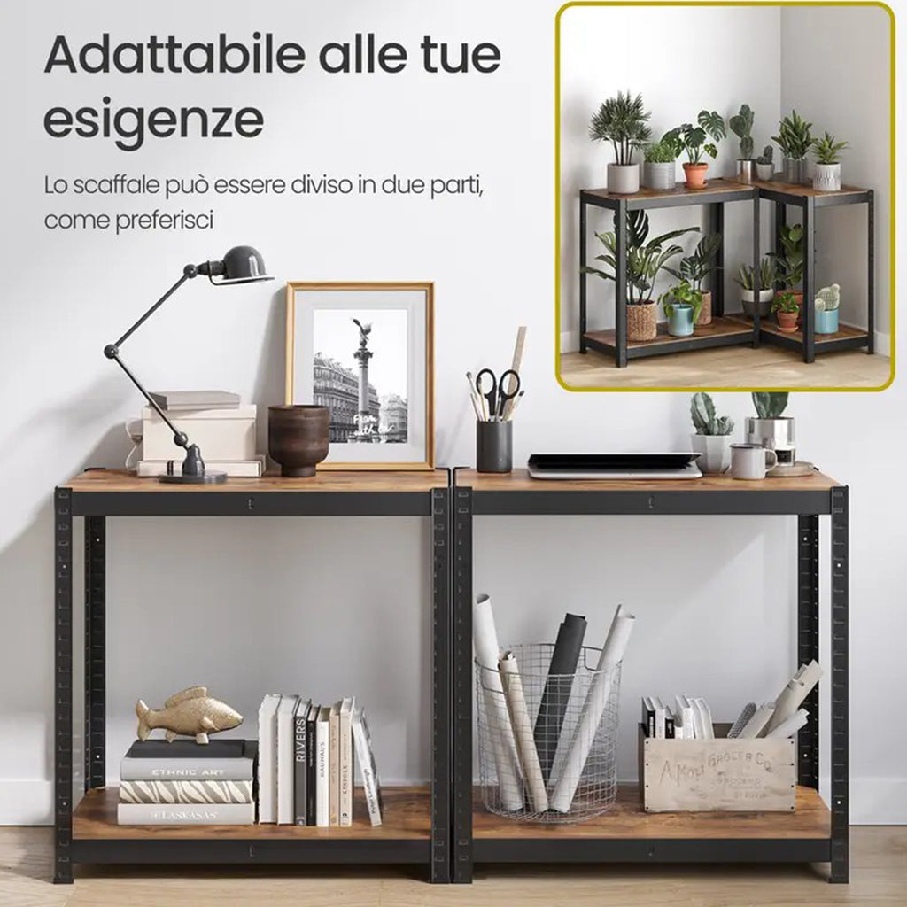 1PC Heavy Duty Storage Shelves, 5-Tier Industrial Shelving Unit with 2200 lbs Capacity, Adjustable Metal Utility Rack, Freestanding Garage Shelving for Organization, Easy Assembly, Wide Use for Warehouse, Kitchen Pantry, Basement, Laundry Room, Closet, Ba