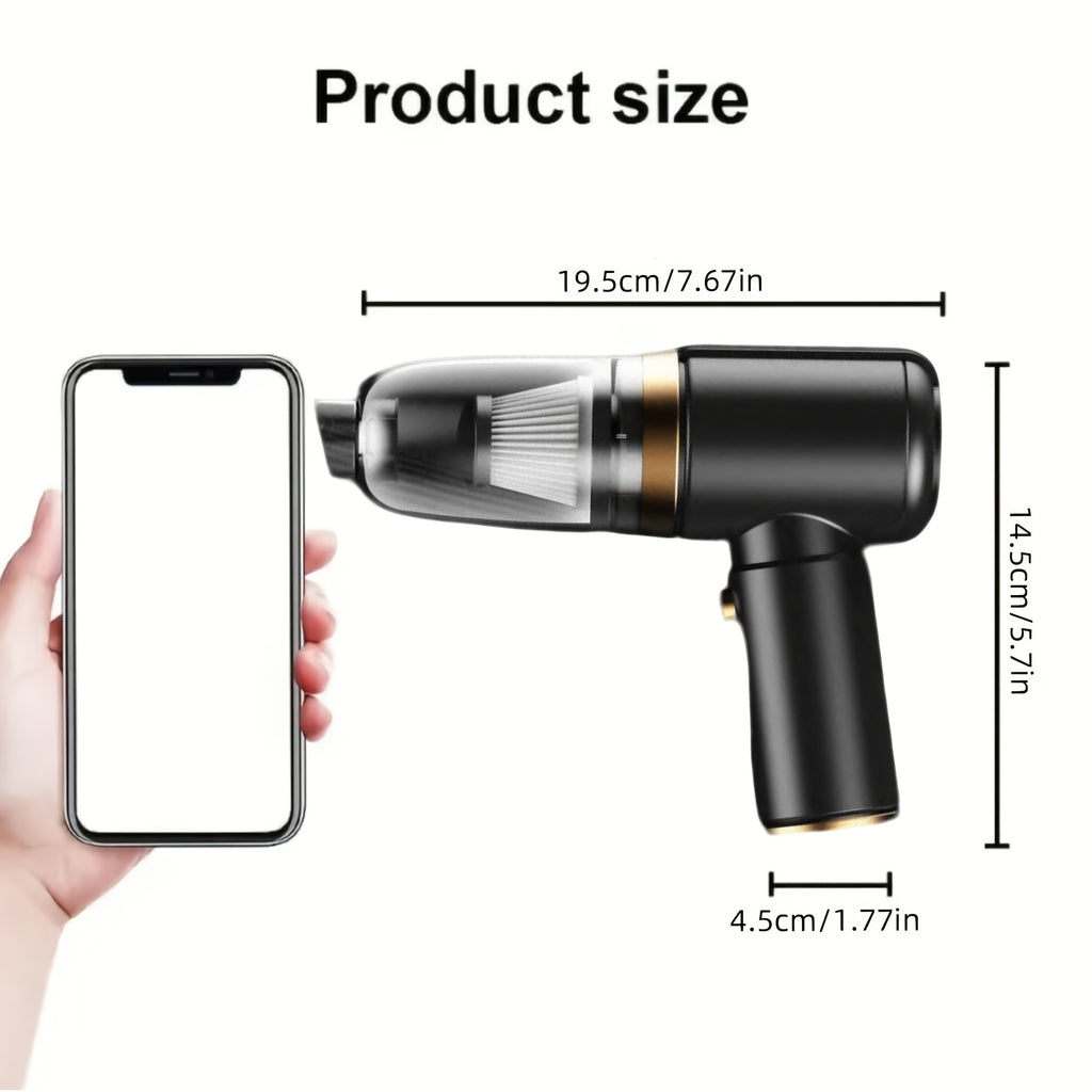 Upgraded Portable Cordless Handheld Vacuum Cleaner, Powerful Cyclone Suction, Wireless Charging, Suitable for Car, Office, And Home Heavy-Duty Cleaning