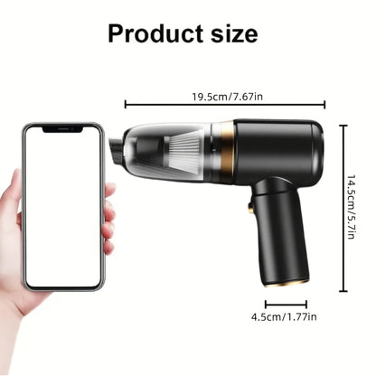 Cyclone Cordless Handheld Vacuum Cleaner with Wireless Charging – Portable Powerful Suction for Car Office Home, Low & High Power, Heavy-Duty Cleaning Canada