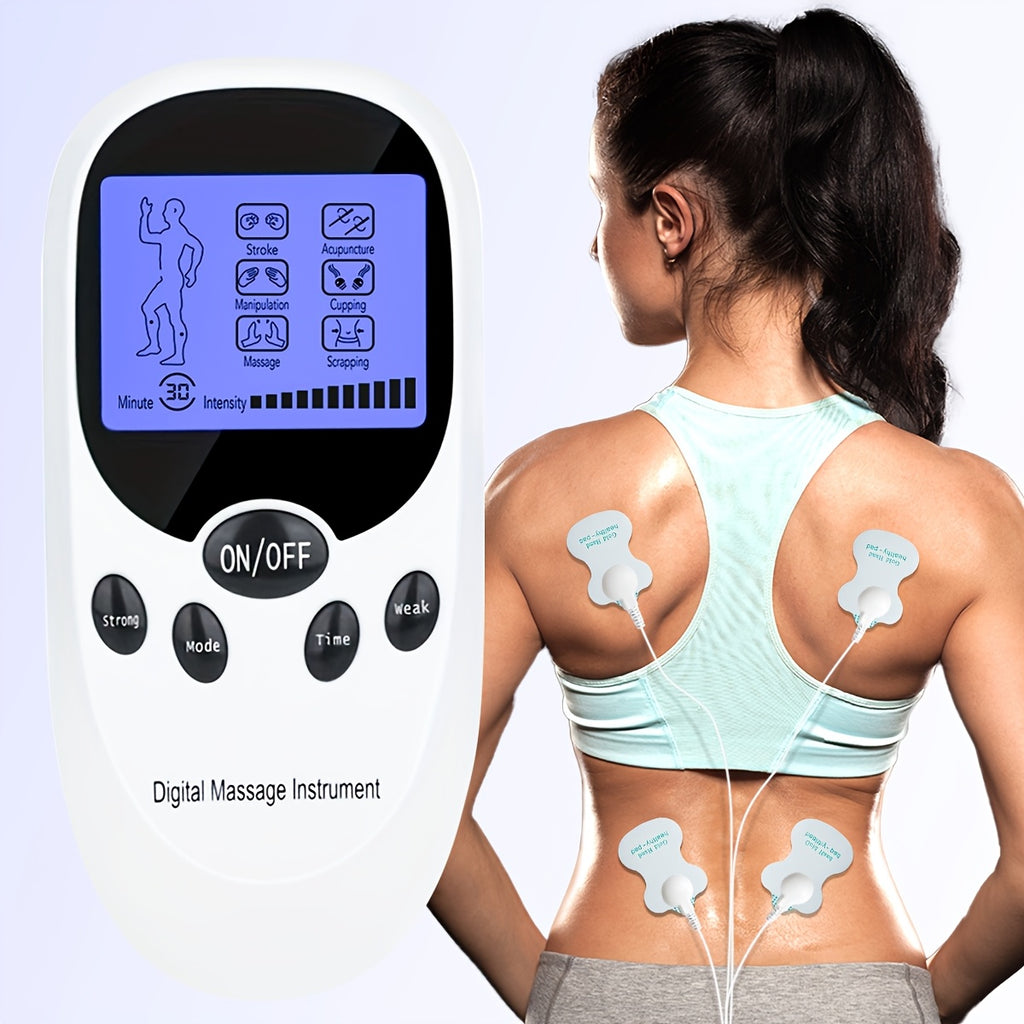 CESLIFF TENS + EMS Dual Channel Pulse Massager with 8 Electrodes for, And,,, with Portable Design, It Is The Best Gift for Friends And Relatives!, Management, Therapeutic, Ergonomic Massager, Compact Massager, Reliable Performance, Highquality Build, Elec