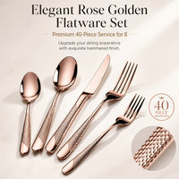 40-PCS-Rose Golden