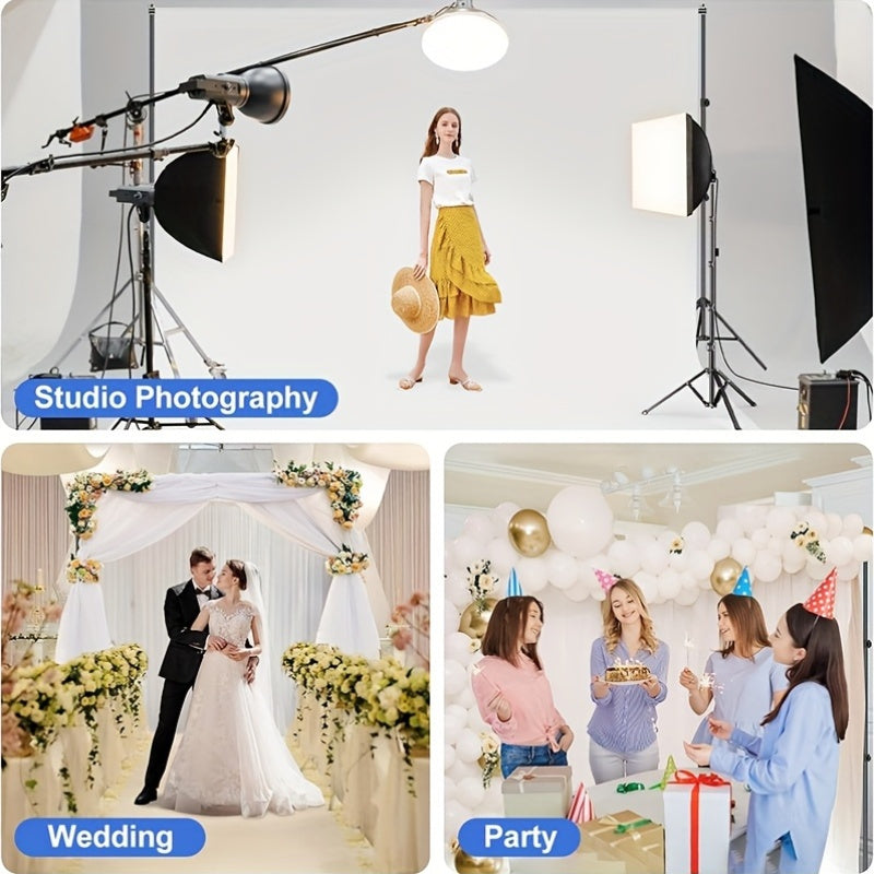 Studio Background Support Kit 7x10ft (2Mx3m) with 4 Clips & Suitcase Carry Case – Photography Studio Background Holder System for Video, Portrait Shooting, Streaming & Events Canada