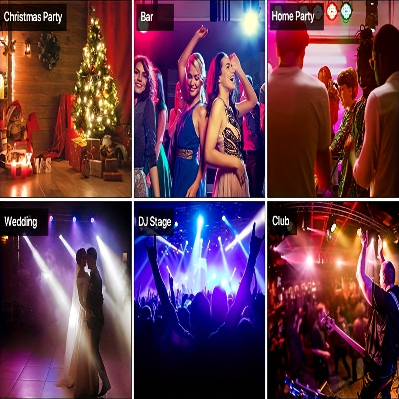 6/4/2 Pack, Flower Dance 36LEDs New Designed Stage Lights DJ Par Light Party Lights Uplights with Sound Activated Remote DMX Control for Disco Dance Wedding Club Christmas New Year Birthday Music Party Stage Lighting