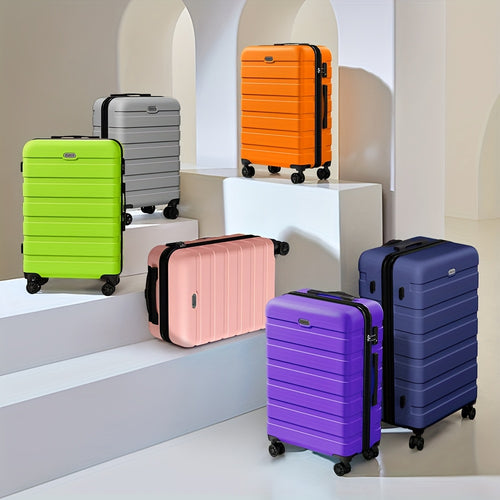 ABS+PC Hardside Luggage Set 3-Piece with TSA Lock & 4 Universal Wheels – Lightweight Suitcase 20" Carry-On, 24" & 28" Checked Sizes for Men & Women | ShopVora CA