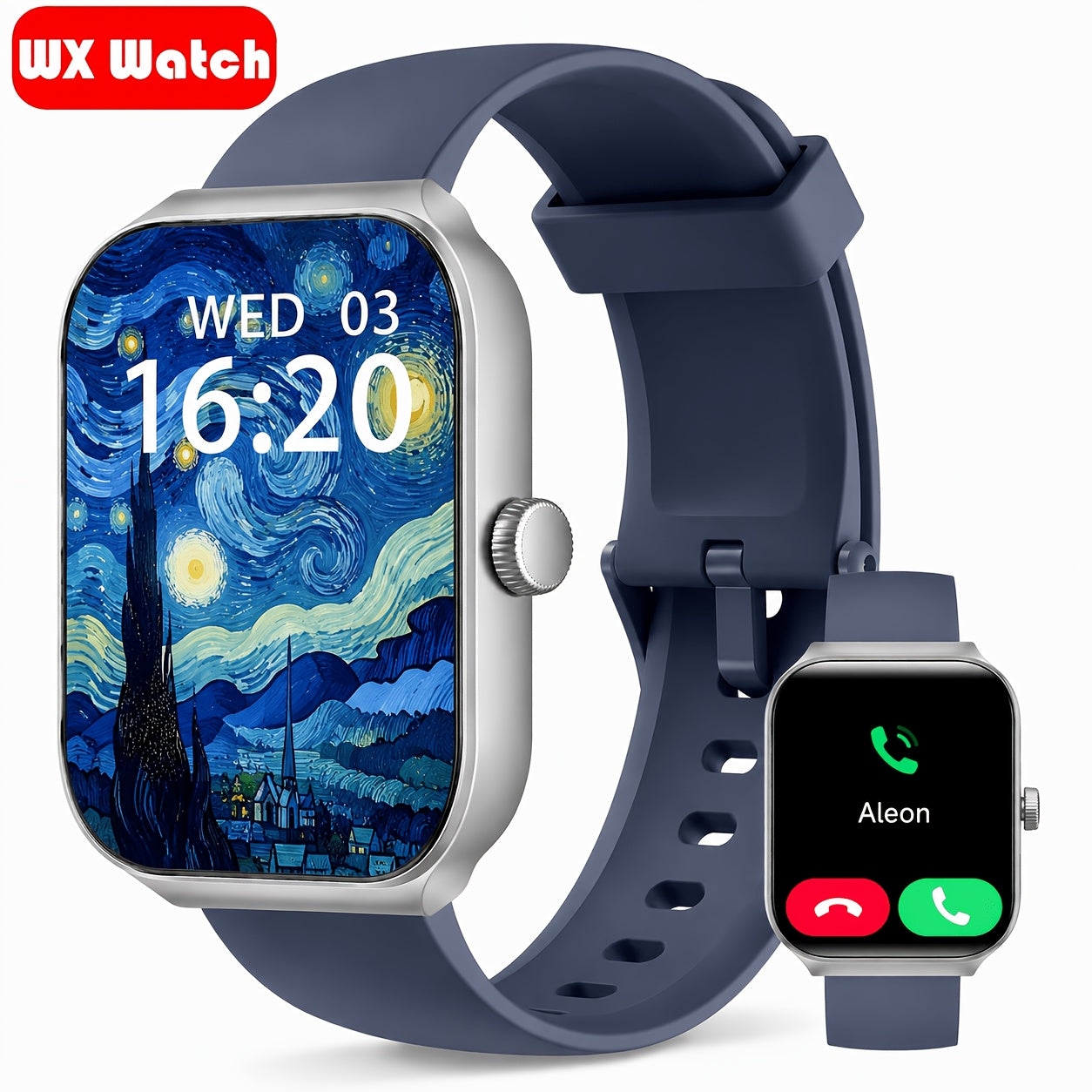 Smart Watch with Alexa & Wireless Calling – 1.83" Full Touch Screen, 105+ Sports Modes, 24/7 Health Sleep Tracker, Phone Finder, Remote Camera, Long Battery – Android & iPhone Canada
