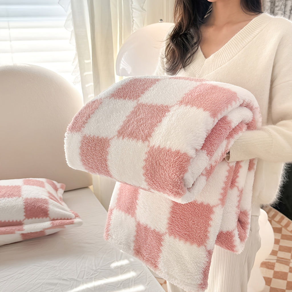 Flannel Checkered Throw Blanket Soft & Cozy – Lightweight Warm Plaid Blanket for Couch Bed Travel, Gift for Women, 50x60 & 60x80 inch, 5 Colours | Canada