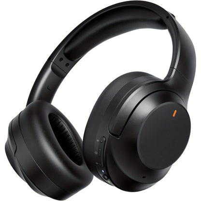Hybrid Active Noise Cancelling Wireless Headphones with Microphone, 30H Playtime, Deep Bass Hi-Fi Audio, Memory Foam Ear Cups, Bluetooth 5.3 Over-Ear Headphones