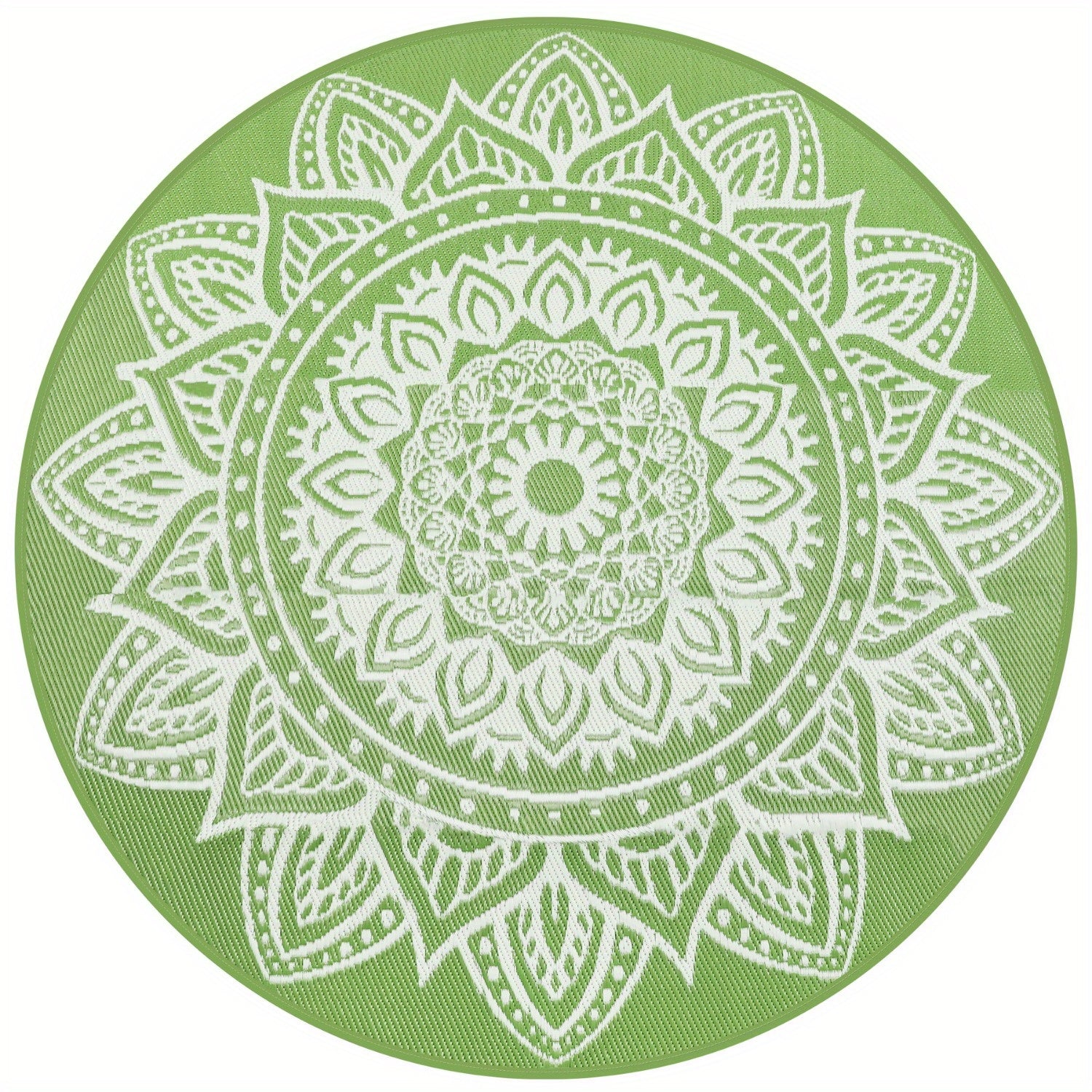 1pc Round Outdoor Rug, Boho Outdoor Carpet Patio Rugs Outdoor Circle Rug Reversible Outdoor Patio Rug Lightweight Portable Outdoor Area Rug For Patio Balcony Camping