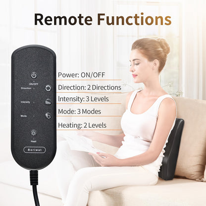 Shiatsu Neck & Shoulder Massager with Heat – Kneading, Rolling & Vibrating for Traps, Back, Legs & Body, Portable for Home, Office & Travel, Gift for Men & Women | ShopVora CA