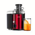 SiFENE Small Stainless Steel Centrifugal Juicer Machine for Fresh Fruit & Vegetable Juices - Easy-Clean, Home Kitchen Essential for Healthy Diets & Fitness Lifestyles, - Perfect for Juices, Sorbet, Milk Shakes, Ice Slushies, and Smoothies, Gray.