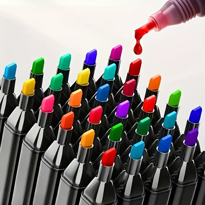 120 Colour Double-Tip Art Markers Set for Artists – Chisel & Fine Tip Sketch Markers for Colouring Books, Painting, Illustration & Manga, Art Supplies Gift