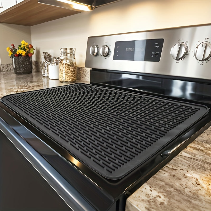 Stove Sovers for Stove Top - Silicone Electric Stove Cover Mat - 28 X 20 Ceramic Stove Guard Stove Top Protector, Heat  Glass Cooktop Cover, Dish Drying Mats for Kitchen