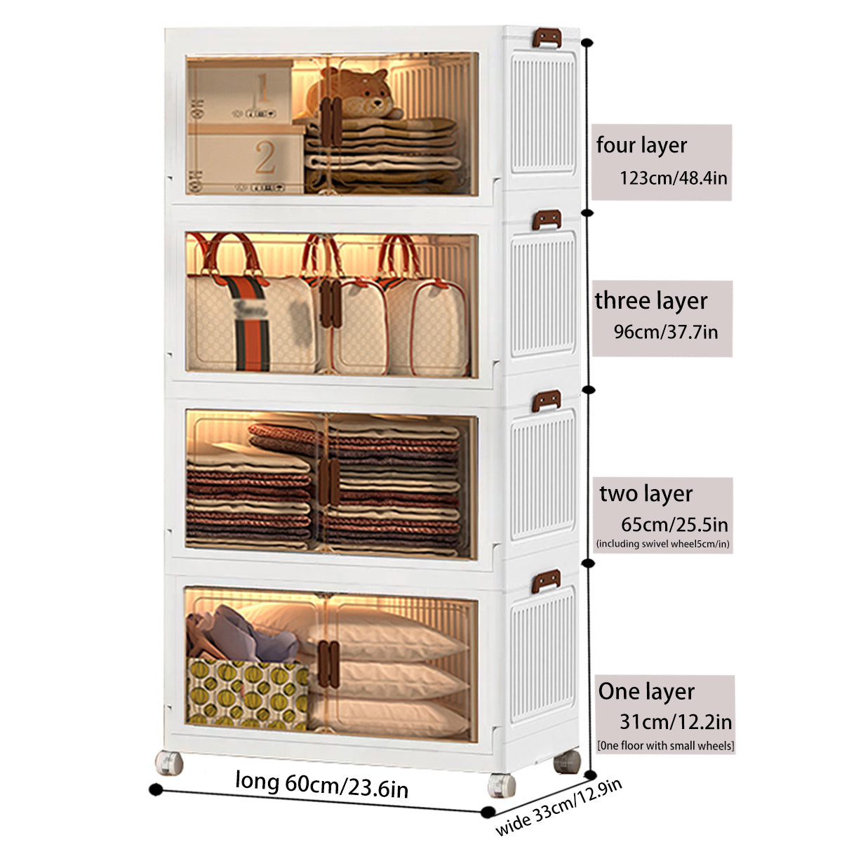 2/ 3/ 4/ 5-layer Home Decorations Display Rack Big Capacity Storage Cabinet Plastic Foldable Shoe Shelf Collapsible Clear Shoe Boxes Stackable with Door Easy Assembly Living Room Stuff