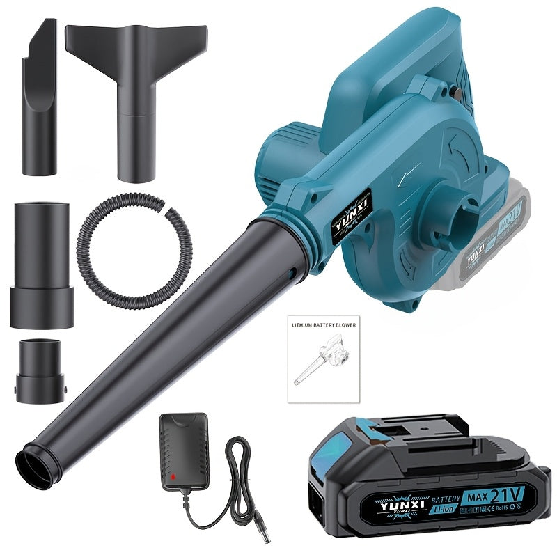Wireless Handheld Leaf Blower Cordless Lightweight Electric Blower for Lawn, Yard & Garden – Portable Battery-Powered Compact Leaf Blower with Accessory Kits, Single or Dual Battery Options for Fast Outdoor Cleanup