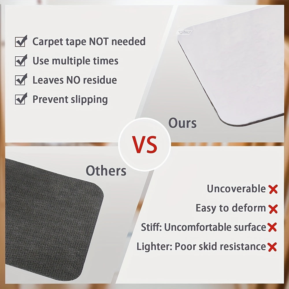 Pre-Adhesive Stair Treads Set of 15 – 8"x30" Anti-Slip Indoor Staircase Carpet Pads for Wooden Steps, Multiple Colours, Safe for Elders Kids and Dogs, Easy Peel & Stick Install