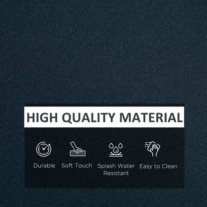 Outdoor Cushion Covers 14 Pcs Replacement for Rattan Sofa Set Polyester Waterproof Dustproof Machine Washable Zipper Closure Navy Blue - Patio Garden Furniture Covers, Canada