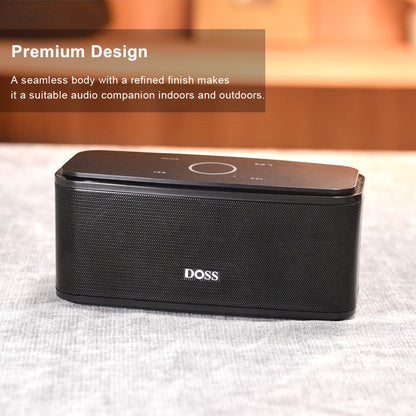 DOSS Bluetooth Speaker 12W Portable Wireless Speaker Bluetooth 5.0 Touch Control HD Sound Deep Bass 20H Playtime Built-in Mic for Home Outdoor Travel