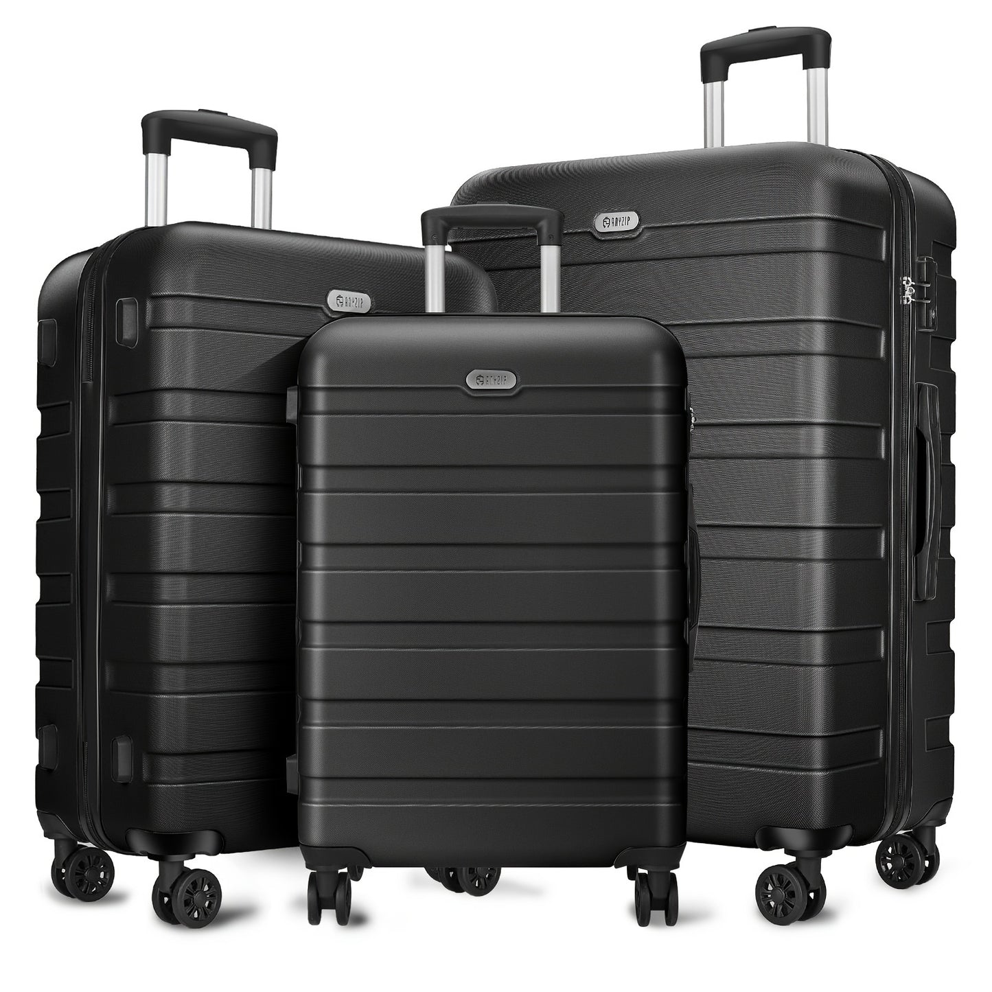 ABS+PC Hardside Luggage Set 3-Piece with TSA Lock & 4 Universal Wheels – Lightweight Suitcase 20" Carry-On, 24" & 28" Checked Sizes for Men & Women | ShopVora CA
