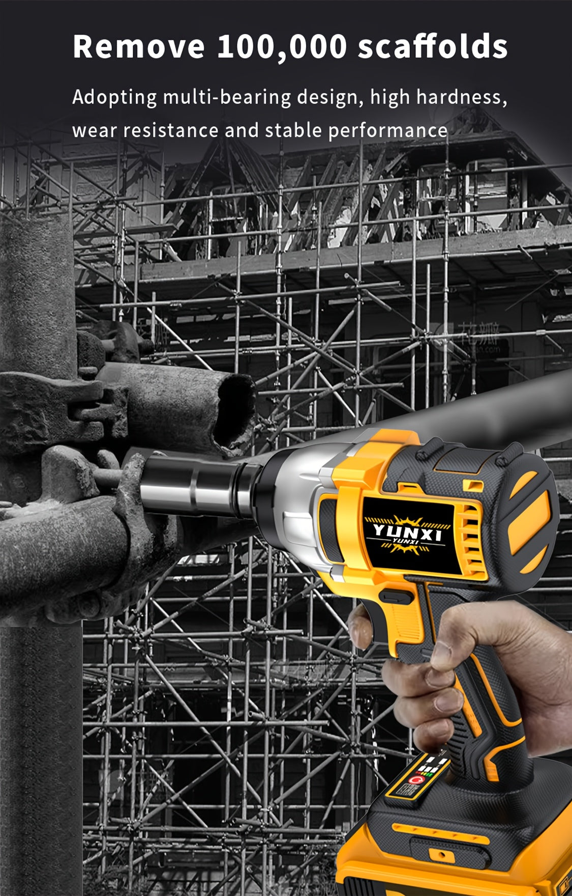 Cordless Impact Wrench Kit 21V Brushless with Lithium Battery – Wireless Impact Gun & Drill Combo, Optional Toolbox, Charger & Sockets | High-Torque Power Tool for Car & Home Use, Great Gift for Men