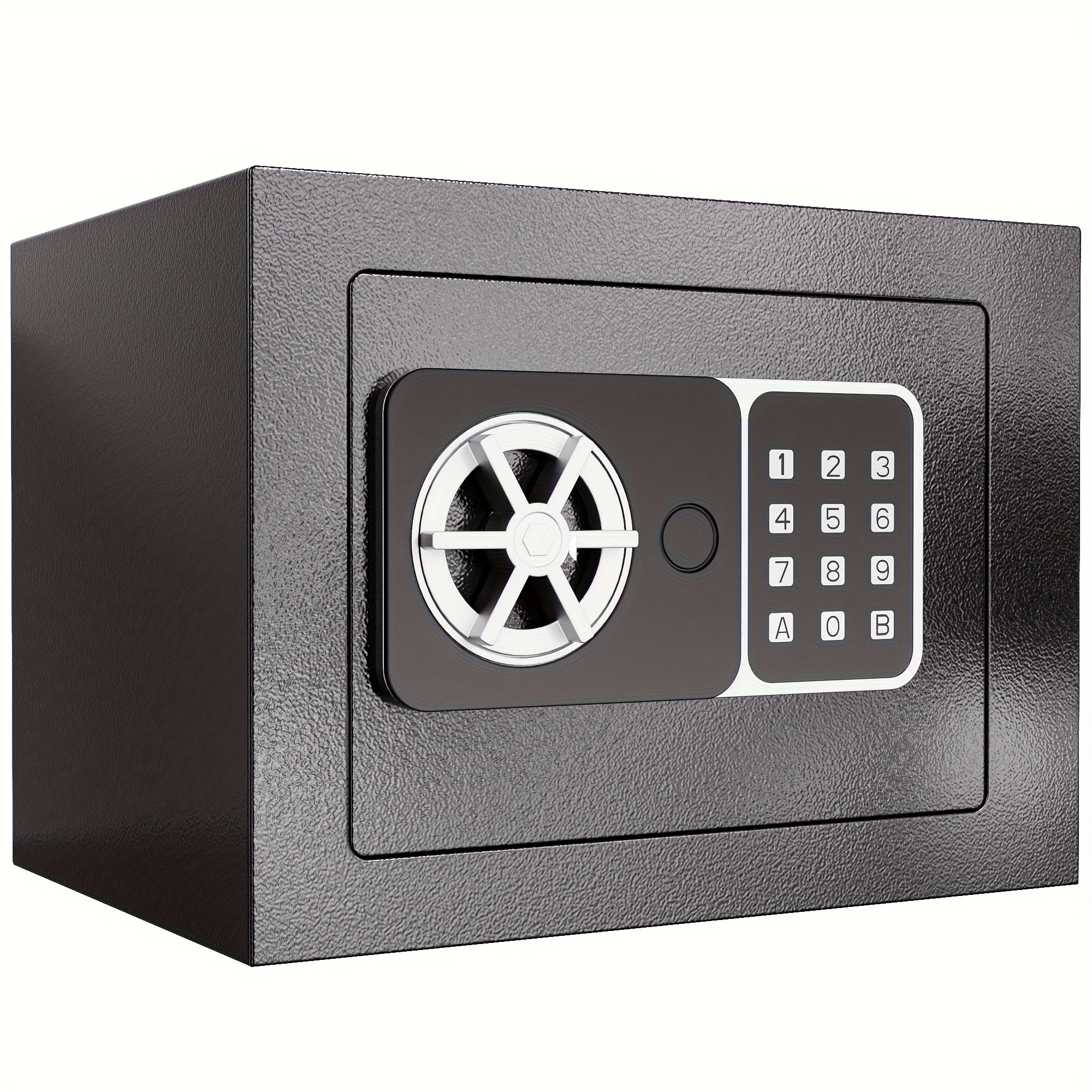 Grimtron Small Safe Box - (0.23 Cu. Ft. - 3.5Lb) Mini Money Safe with Combination Lock, Compact And Sturdy, Suitable for Offices, Bedrooms, And Bedside Tables Ideal for Storing Money, Documents, Passport, The Best Storage And Organization Gift