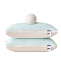 Fiber Filling Cooling Bed Pillows 2-Pack with Satin Zipper Cover – Breathable Moisture-Wicking Neck Support Sleep Pillow, Medium Firmness, All-Season Home Bedding