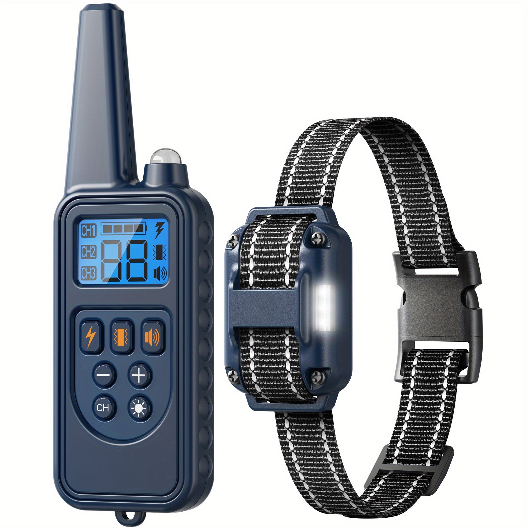 Remote Dog Training Collar – 2600 ft Range, 4 Modes (Beep, Vibration, Safe Shock & LED), 3 Receivers for Multi-Dog Training
