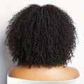 Women's 16-Inch Stylish Short Curly Hair Wig In Black And Dark Brown, Made From Synthetic Fibers, Suitable for Daily Wear, Festive Occasions, Weddings, And Parties.