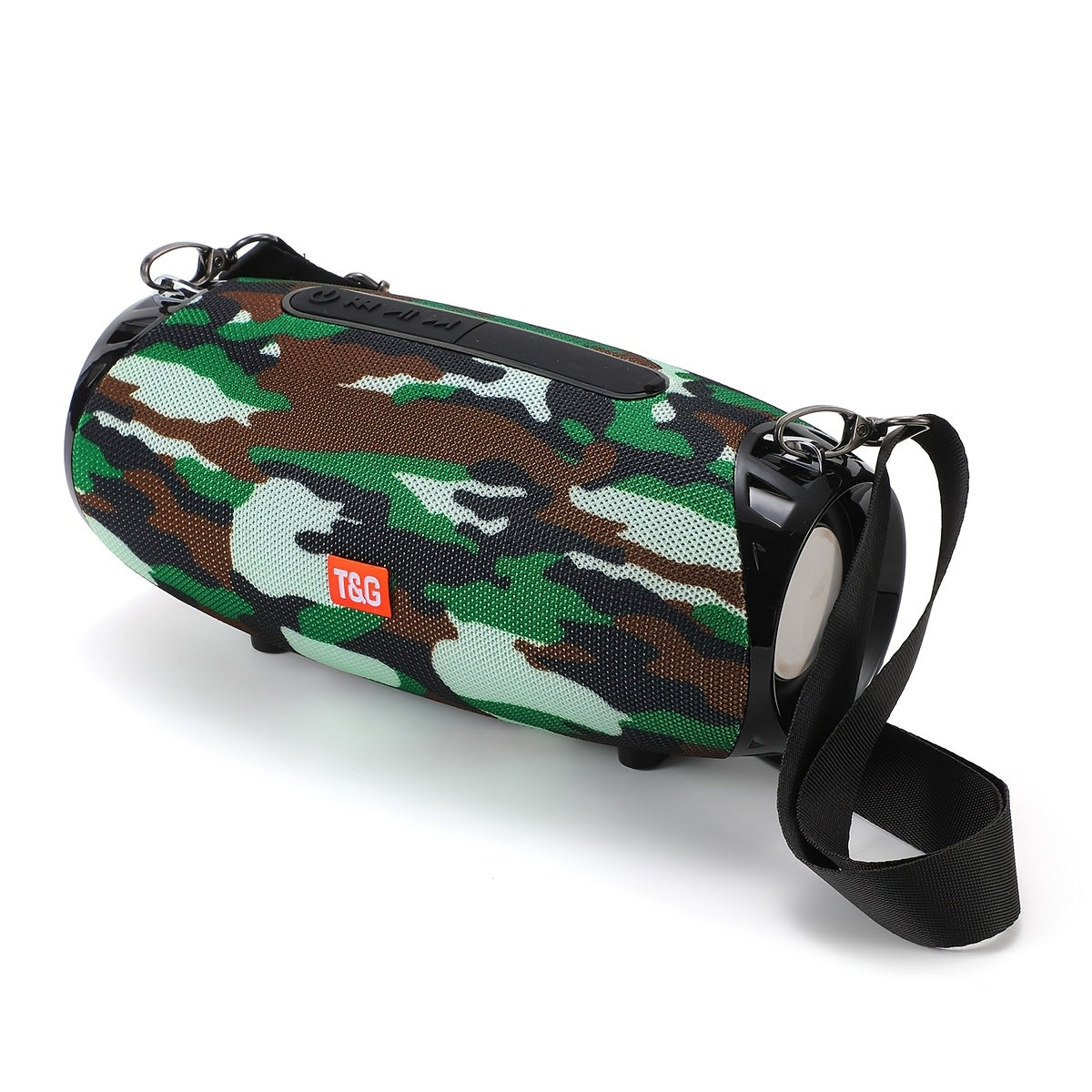 TG534 Dual Speaker Bluetooth Portable Speaker – IPX4 Waterproof, TWS Stereo Pairing, FM Radio, USB & TF Card Playback, 10m Wireless Range – Black, Camouflage, Red & Blue