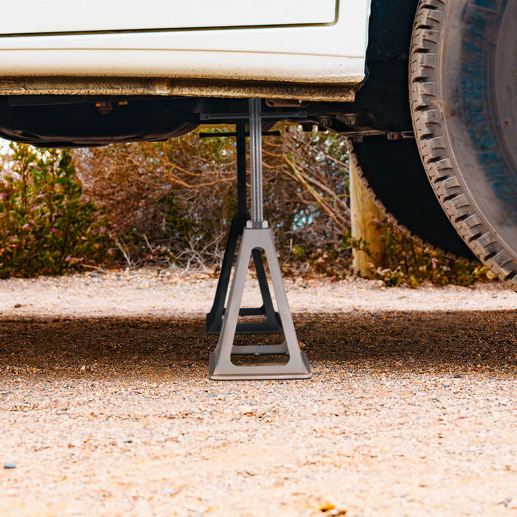 VEVOR RV Stabilizer Jacks, 4 Pack Aluminum RV Leveling Jacks, RV Stack Jacks for RV Travel Trailer Camper, Single Screw Jack Support up to 6000 Lbs, Adjustable from 11 inch to 17 inch