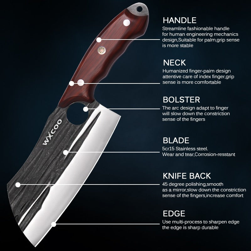 Stainless Steel Kitchen Knife Set 2/4pcs – Sharp Chef Boning Fruit Knives with Ergonomic Wood Handle for Home Cooking, Women's Kitchen Gift