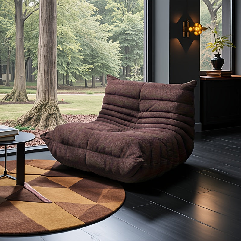 Floor Lazy Sofa Chair with Compressed Sponge Filling – Modular Corner Lounge Seat for Living Room, Bedroom & Office | Single, Double & Three-Seater