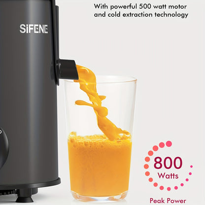 SiFENE Centrifugal Juicer Machine Stainless Steel – Easy-Clean Fresh Fruit & Vegetable Juicer, Smoothies, Milkshakes, Sorbet & Ice Slushies, Compact Home Kitchen Juicer for Healthy Diet | Gray | Canada