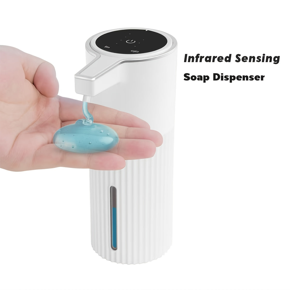 Touchless Automatic Soap Dispenser Infrared Sensor, 1800mAh Rechargeable Battery, 13.5oz Capacity, Liquid & Foam Versions, Vertical Wall Mount – Hands-Free Smart Dispenser for Kitchen & Bathroom