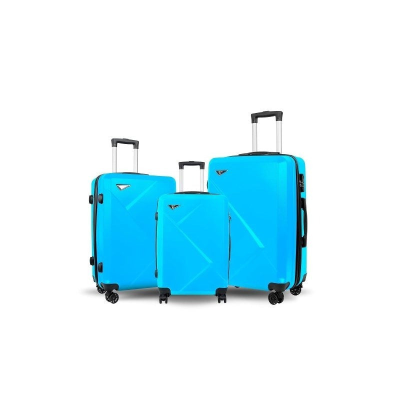 Hardshell Luggage Set 3-Piece ABS Suitcase with 360° Spinner Wheels, TSA Combination Lock & Expandable Zipper – 20" Carry-On, 24" & 28" Checked Sizes for Men & Women | ShopVora CA