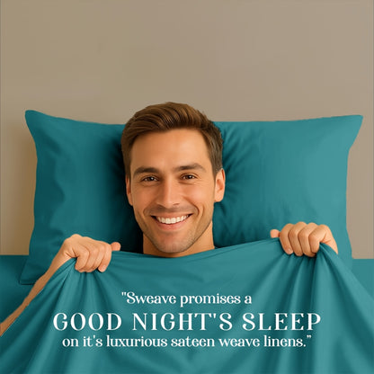 Silver Infused Bamboo Sheet Set 3/4pcs – Ultra-Soft Cooling Bed Sheets with 17" Deep Pockets, Antibacterial Wrinkle-Free Viscose Bedding for Hot Sleepers, Fitted Sheet, Flat Sheet & Pillowcases, Twin Full Queen King, 7 Colours