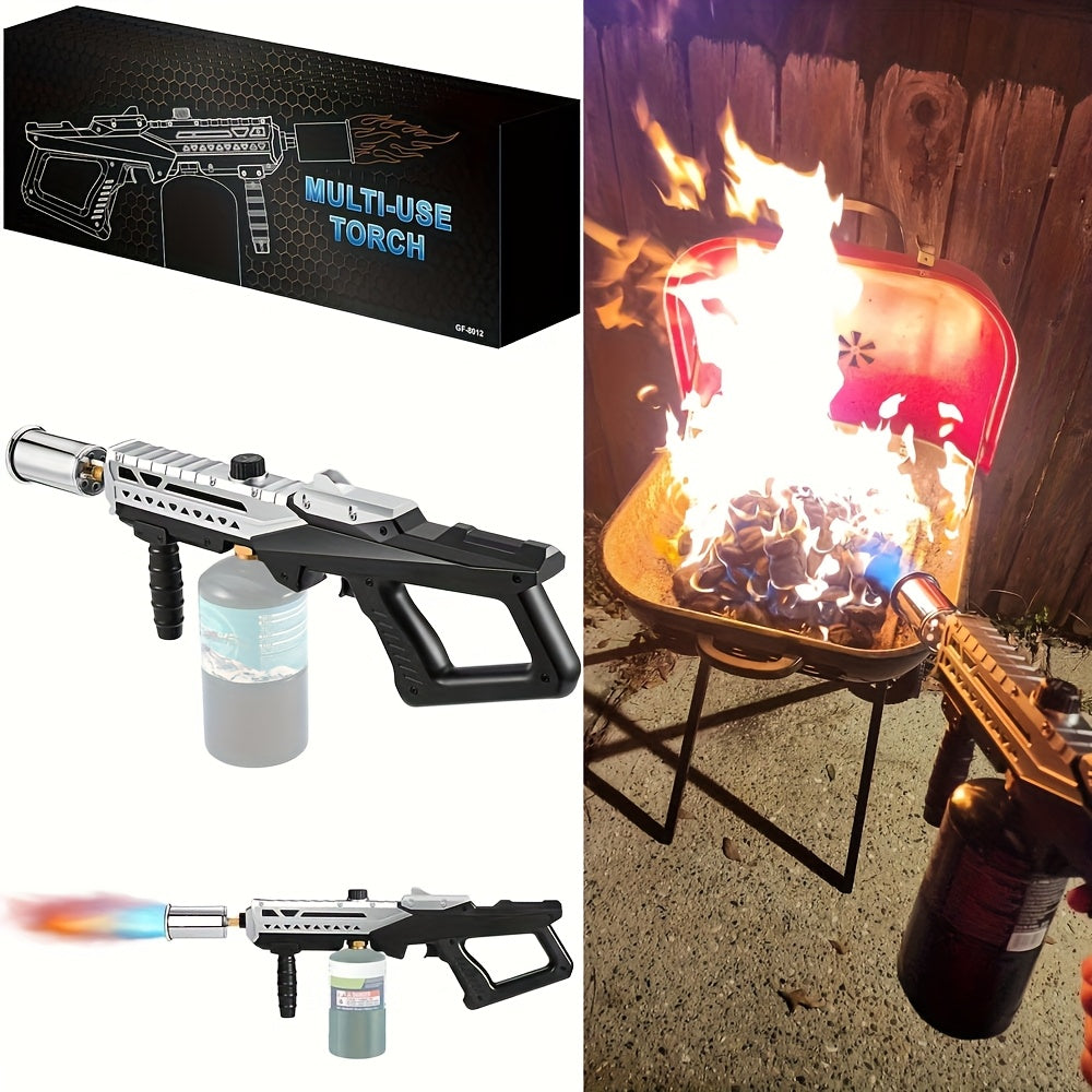 Propane Torch for Grilling, Sous Vide Cooking with Adjustable Flame, Suitable for BBQ, Campfires, Welding, And Soldering (Tank Not Included)